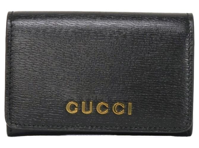 Gucci Black Leather Card Case