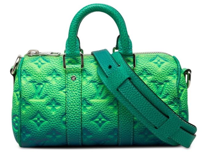 Sac à main Louis Vuitton Monogram Taurillon Illusion Keepall XS