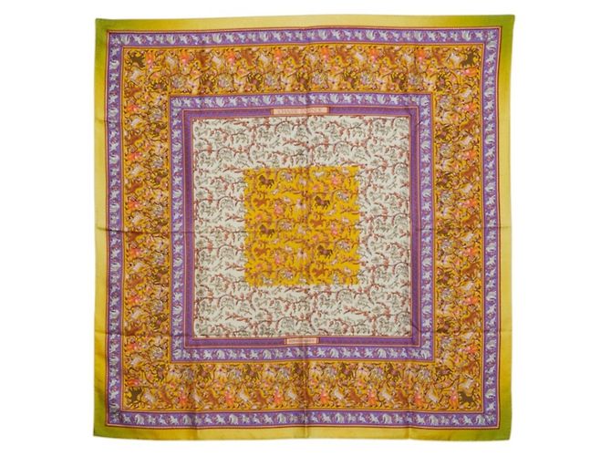 Hermès Pañuelo Hermes Carre 90 CHASSE EN INDE