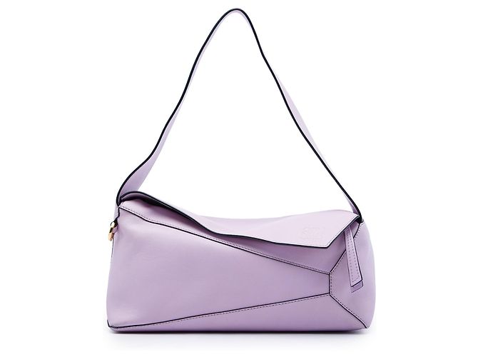 LOEWE Puzzle Hobo en cuir de veau violet