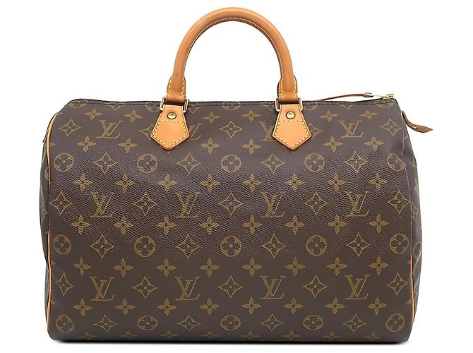 Louis Vuitton Brown Monogram Speedy 35