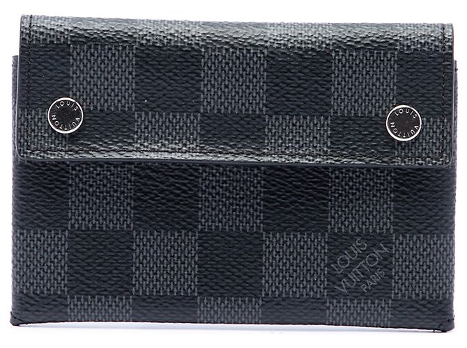 Carteira Compact Modulable Louis Vuitton Black Damier Graphite