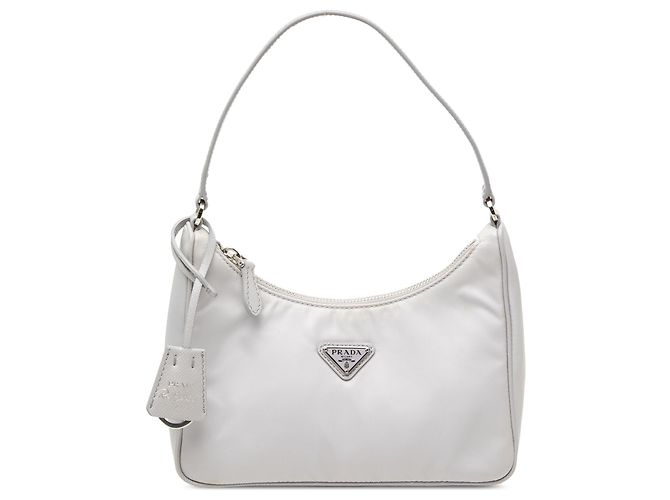 Sac à épaule Prada White Mini Tessuto Re Edition 2005
