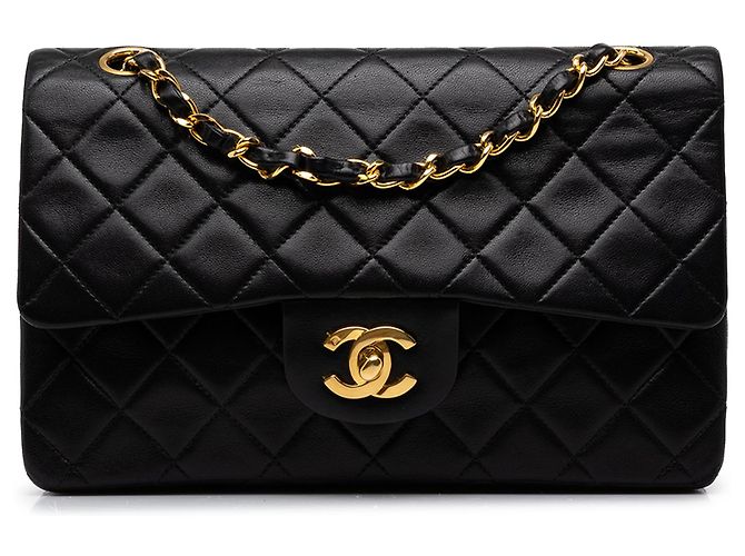 Chanel Black Small Classic Lambskin Double Flap