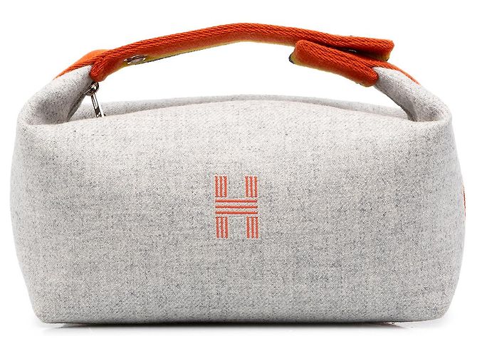 Estojo Hermès Gray Small Wool Bride A Brac Rocabar