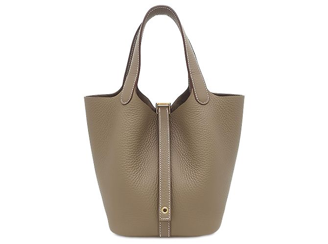 Hermès Brown Clemence Picotin Lock 18
