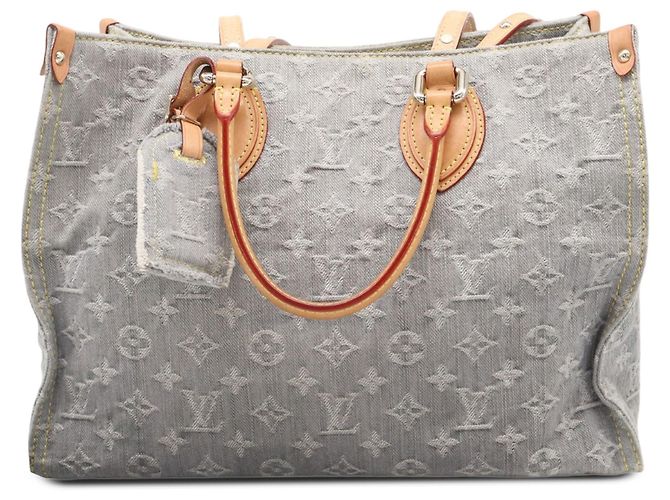 Louis Vuitton Gray Monogram Denim Onthego MM