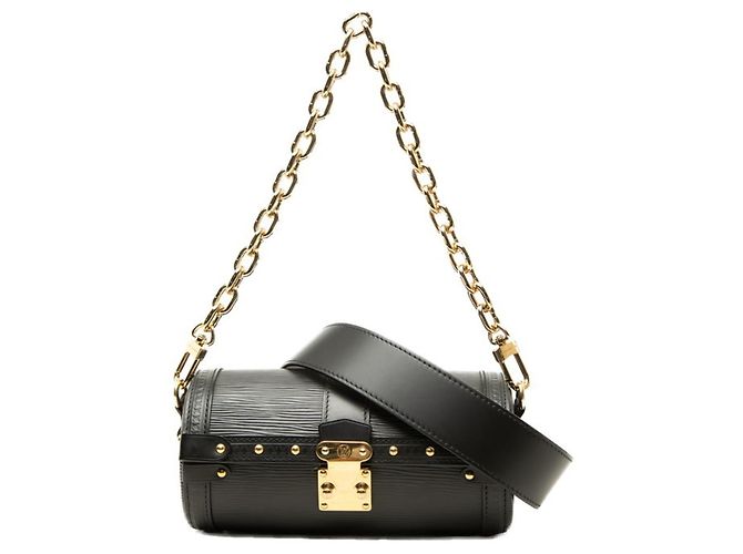 Bolsa de mão Louis Vuitton Epi Papillon Trunk com corrente
