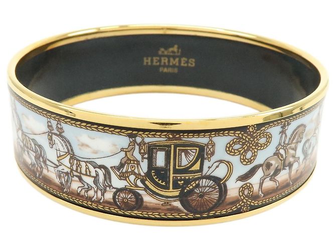 Hermès Bracciale Hermes Caleche Enamel Wide