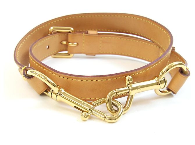 Keepall Alça de Ombro em Couro Natural Louis Vuitton