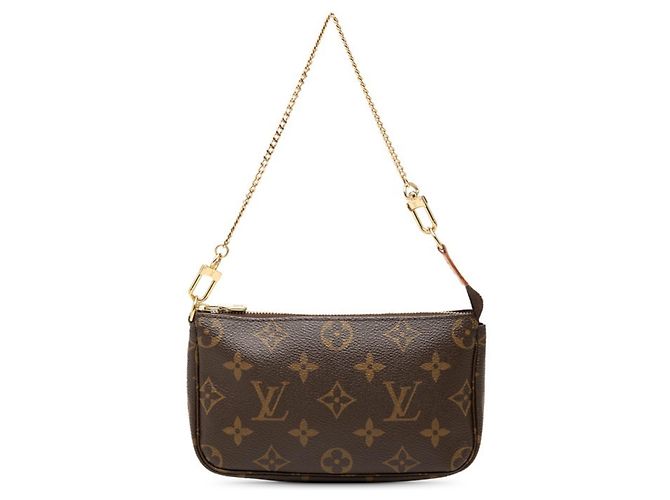 Louis Vuitton Monogram Chain Mini Handbag Accessory Pouch