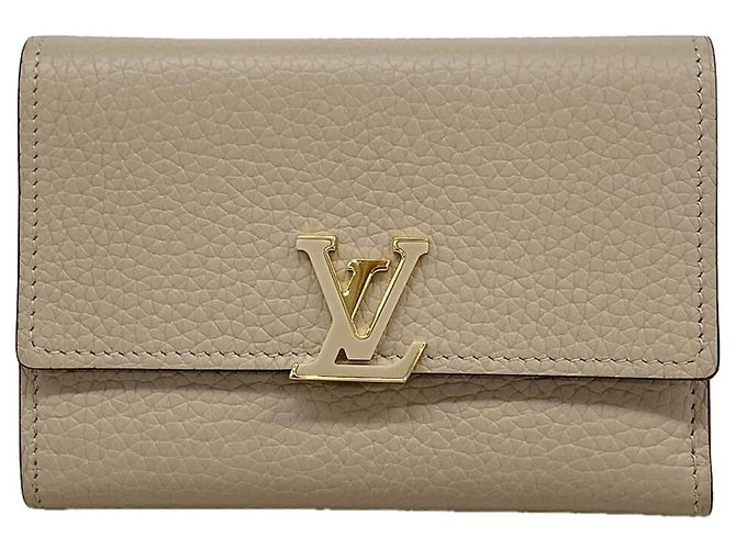 Capucines Portafoglio Louis Vuitton Tri-fold in Galle