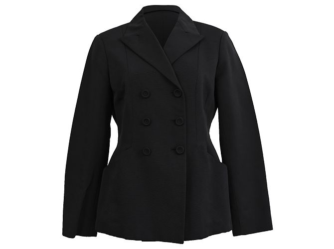 Blazer Dior 30 Montaigne Bar en algodón negro