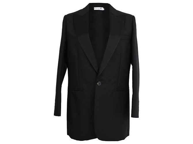 Dior Single-Breasted Blazer in Black Wool