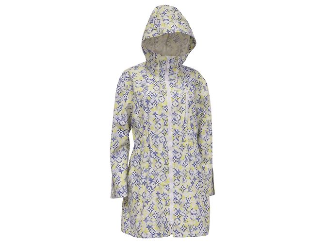 Giacca parka con cappuccio in cotone multicolore con stampa Monogram Louis Vuitton