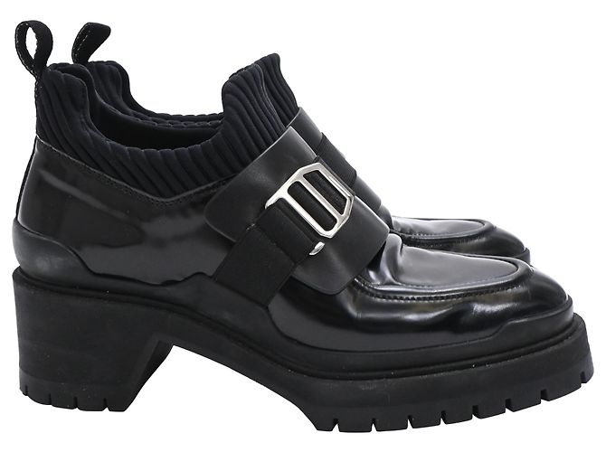 Hermès Derby Stiefeletten aus schwarzem Leder