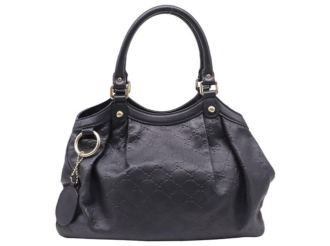 Sac cabas Gucci Sukey Medium en cuir noir