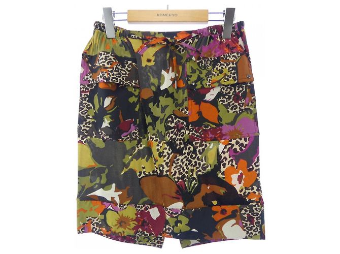 Gonna Max Mara Leopardata Nero Marrone Verde