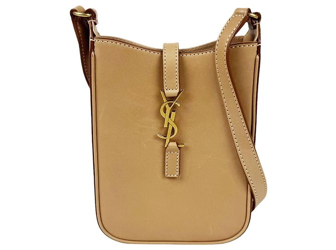 Autre Marque Saint Laurent Le 5 A 7 Mini Vertical Leather Shoulder Bag