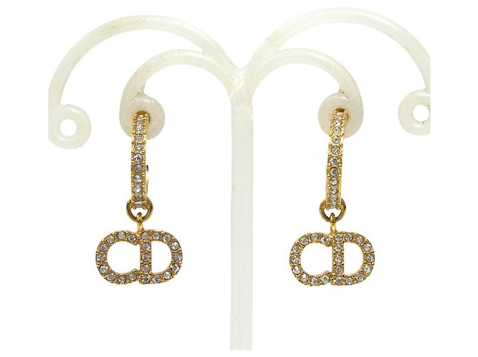 Orecchini a mezzo cerchio in oro Christian Dior