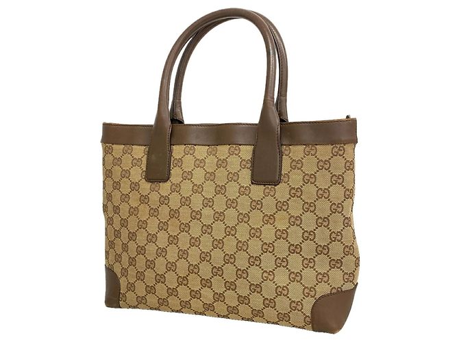 Sac cabas Gucci en toile marron