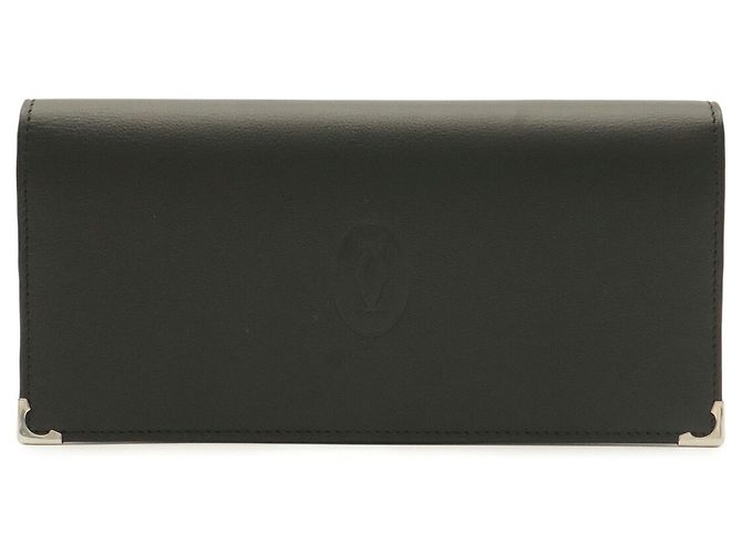 Cartier Cabochon Bi-fold Leather Wallet