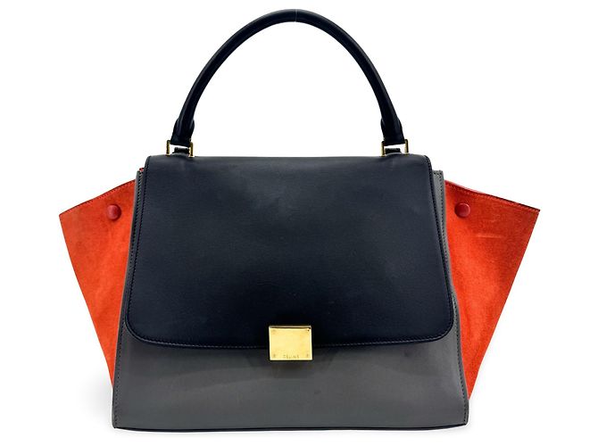 Céline Celine Tricolor Trapeze Leather Medium
