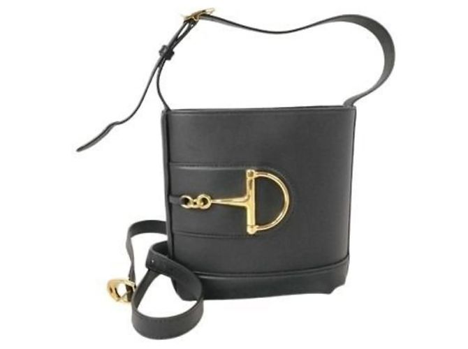 Borsa a tracolla GUCCI in pelle nera