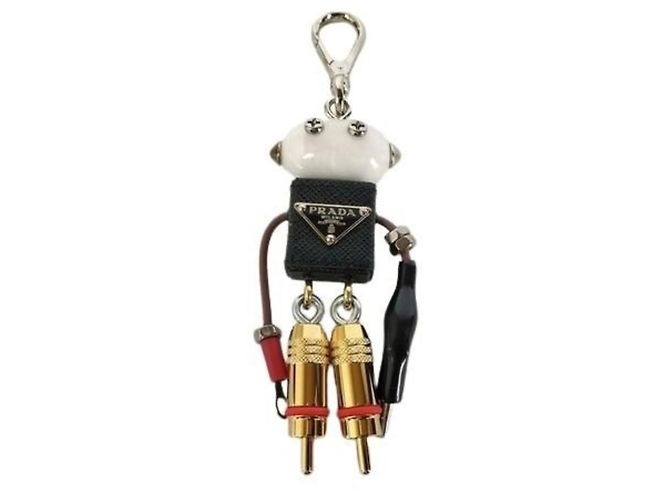 Saffiano Porte-clés Prada Robot Charm Edward 1ARA97