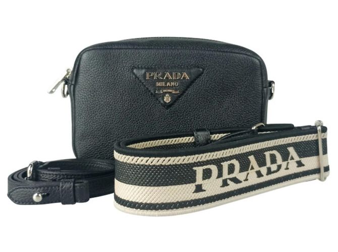 Prada Black Leather Shoulder Bag