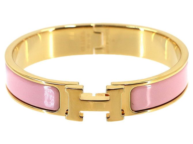 Hermès Hermes Clic H PM Bangle in Pink Gold