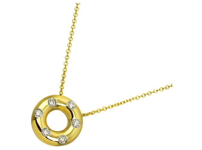 Autre Marque Collar Tiffany & Co. Dots Circle Diamond