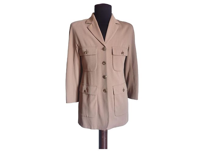 Max Mara Beige Wool Jacket
