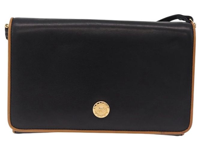 Céline Celine Flap Shoulder Leather