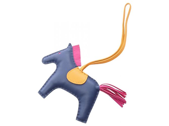 Hermès Hermes Rodeo MM Charm in Blu, Rosa e Giallo