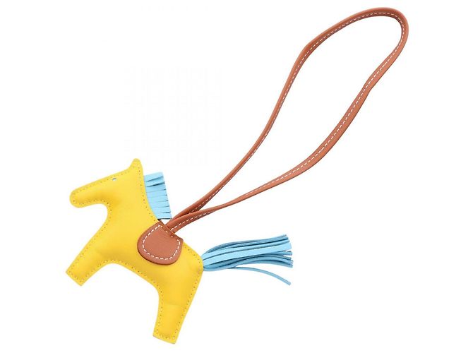 Hermès Hermes Rodeo PM Jaune Naple Celeste Gold Charm