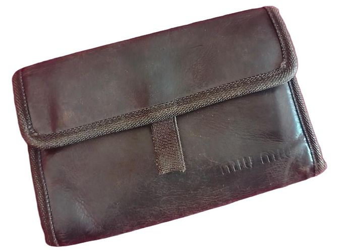 Miu Miu Wallet Black Leather