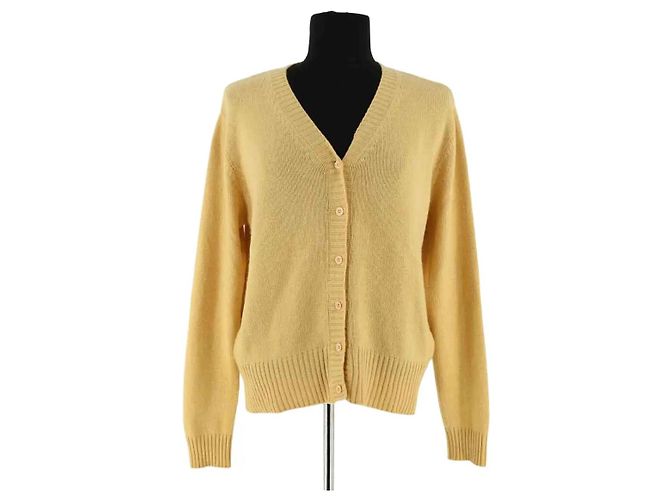 Eric Bompard Cardigan aus Kaschmir Gelb XL