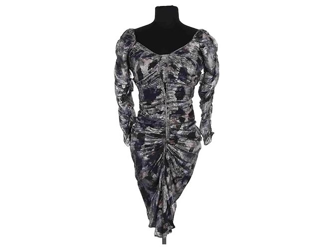 Vestido plateado Isabel Marant