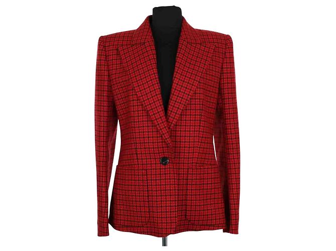 Blazer rosso in lana Alexandre Vauthier