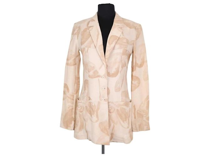 Fendi Ecru Blazer aus Viskose
