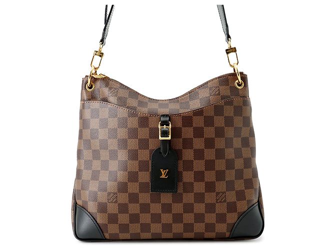 Borsa a tracolla Louis Vuitton Damier Ebene Odeon MM Marrone