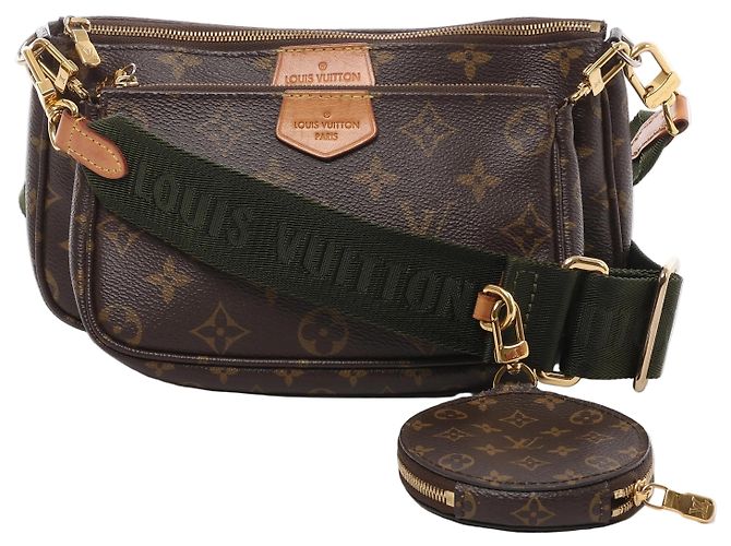 Borsa a tracolla Louis Vuitton Multi Pochette Accessoires Monogram in marrone M44813