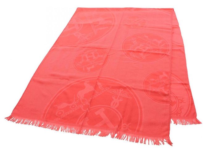 Hermès Estola Hermes New Libris em seda e cashmere