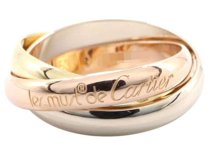 Anillo Cartier Trinity en oro amarillo blanco y rosa 18K
