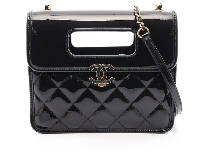 Bolsa Mini Flap Chanel Matelassé com alça de mão