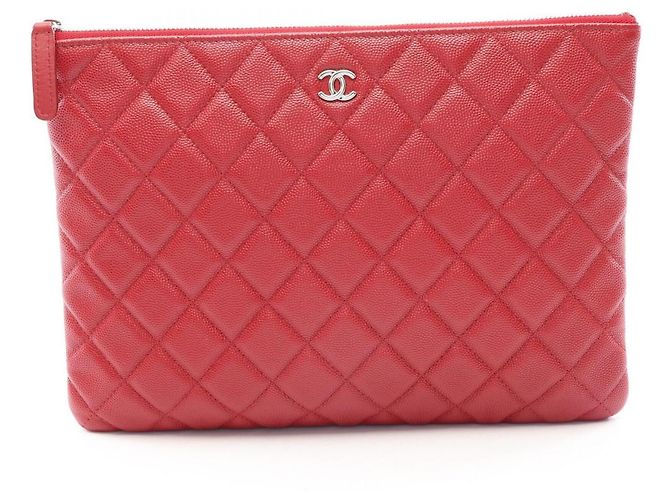 Bolsa de mão clutch Chanel Matelassé Second Bag