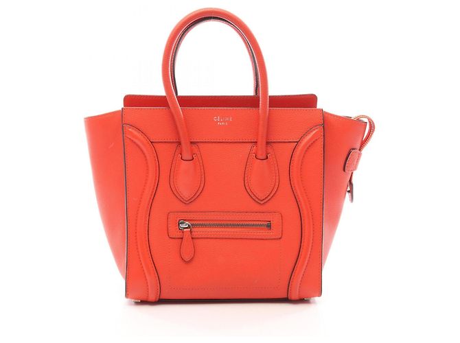 Céline Celine Luggage Micro Shopper Tote Bag