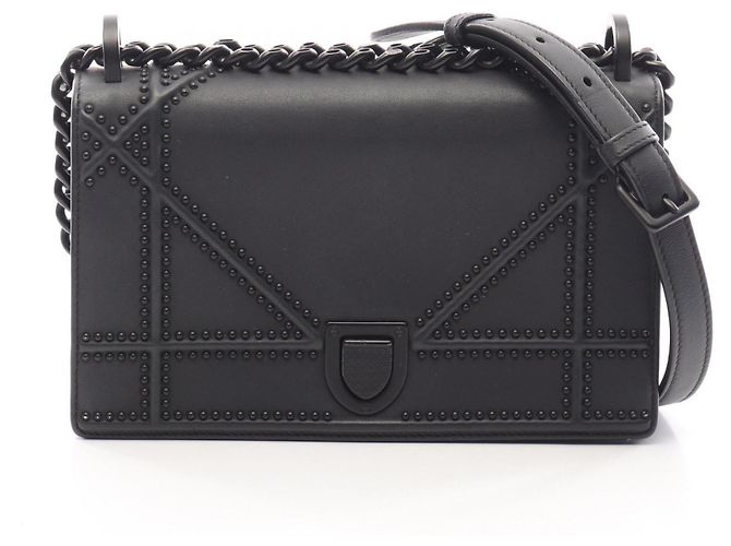 Borsa a tracolla piccola Diorama con borchie Christian Dior