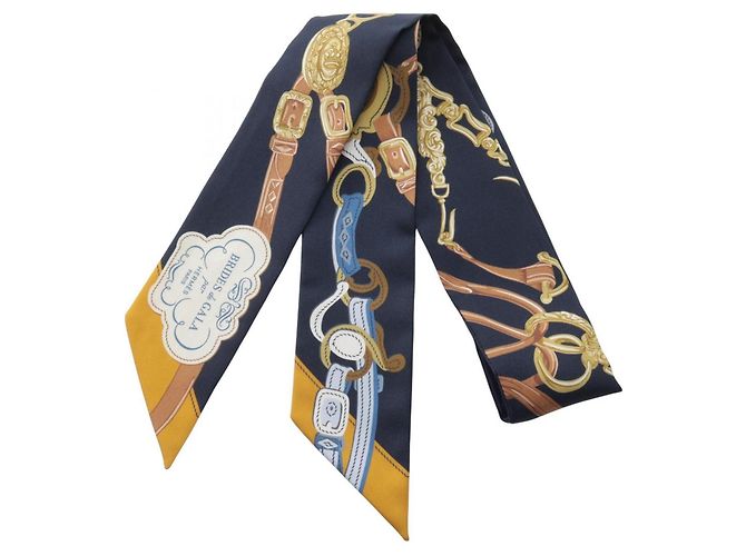 Hermès Sciarpa nastro Hermes Twilly Applique Pique